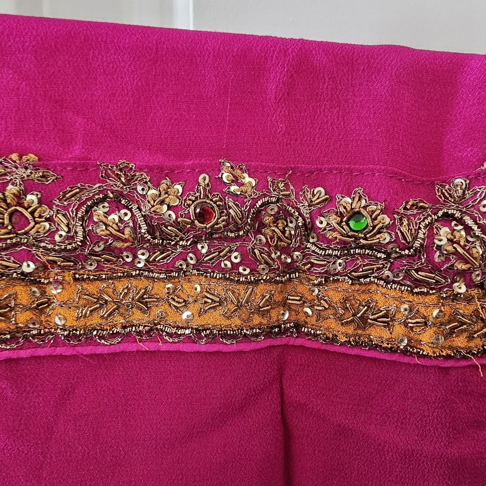 Pink Embroidered Dupatta Scarf